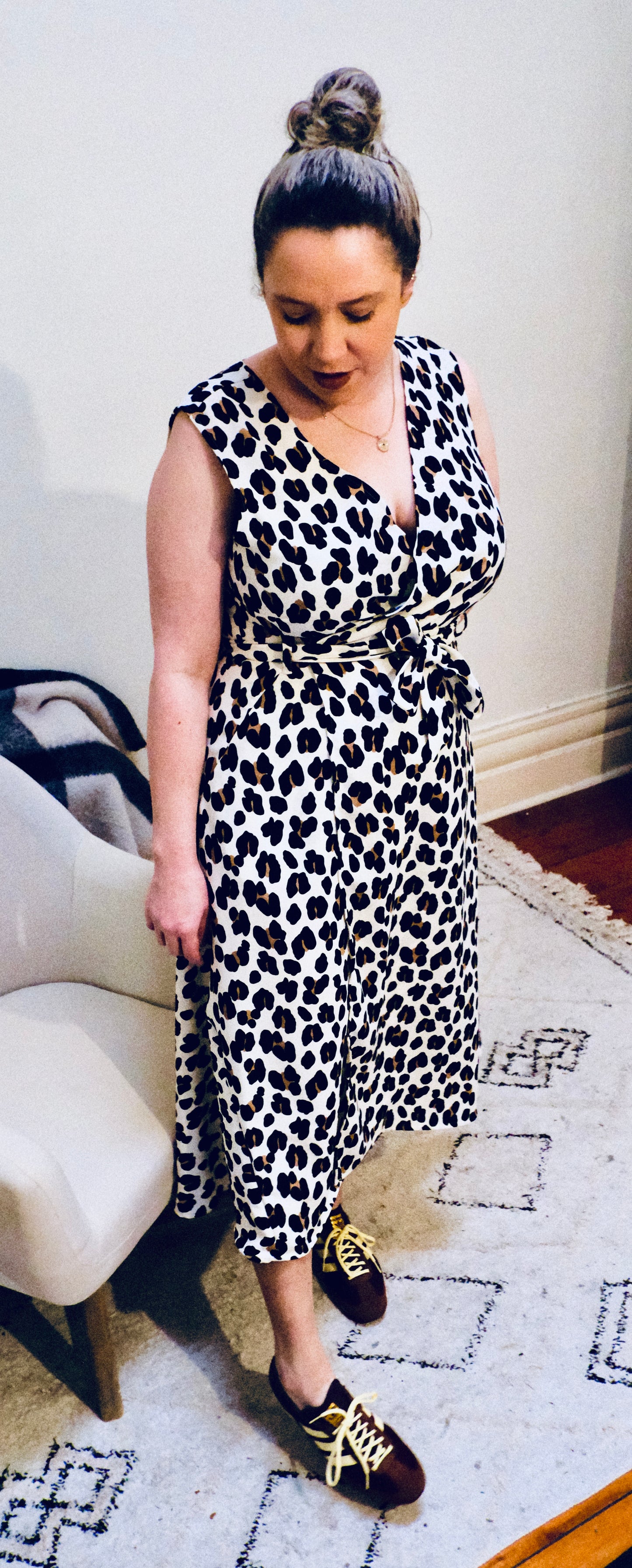 MARIGOLD Wrap Dress > LEOPARD