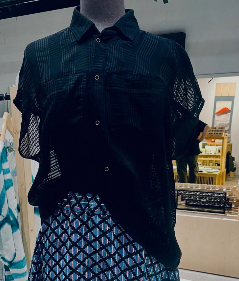 MARINE SHIRT - Black sheer