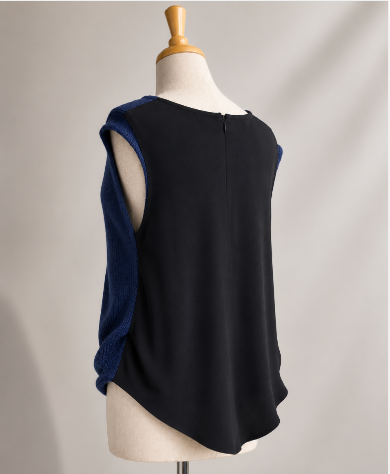 BLUE MOUNTAIN WOOL KNIT VEST